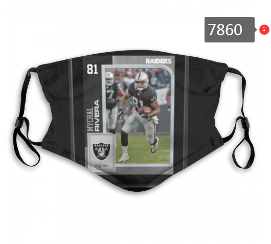 NFL 2020 Oakland Raiders #26 Dust mask with filter->nfl dust mask->Sports Accessory